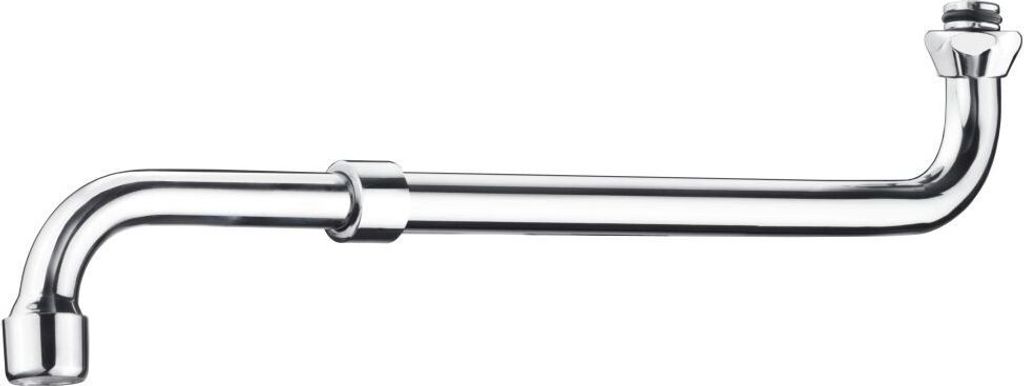 Cornat Rohrauslauf S-Form 27 - 44 cm verchromt Produktbild 