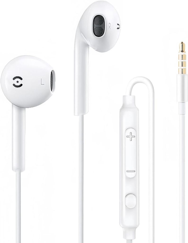 MAS CARNEY WH9 In-Ear Kopfhörer mit Kabel und Mikrofon, 3.5 mm Klinke, kompatibel mit Samsung, Huawei, Xiaomi, Oppo, Vivo, Redmi