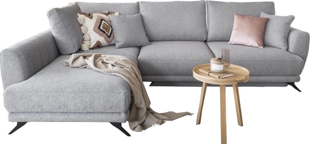 Ecksofa mit Schlaffunktion und Bettkasten, Couch für Wohnzimmer, Schlafsofa Sofagarnitur Sofa Eckcouch L-Form Wohnlandschaft mit Bettfunktion - Si...