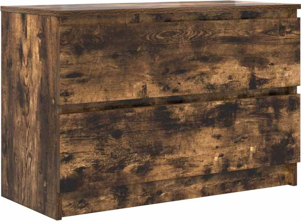 Mobile TV Soggiorno Legno Rovere Fumé 80cm | Arredo Minimalista