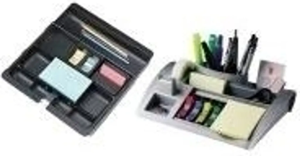 Organiseur de bureau Post-it C50 métallique argent - Rangement Notes - 2