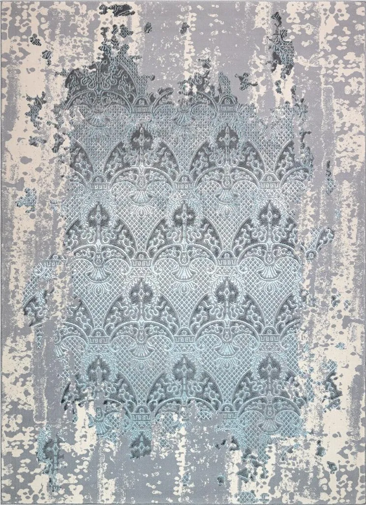 Tapis vintage Core W3824 facile à nettoyer et durable 120x170 bleu