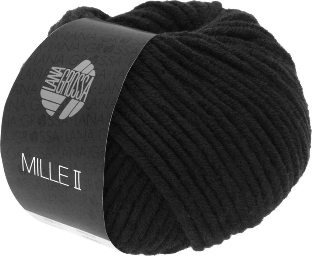 Lana Grossa - Mille II 0015 schwarz Produktbild 