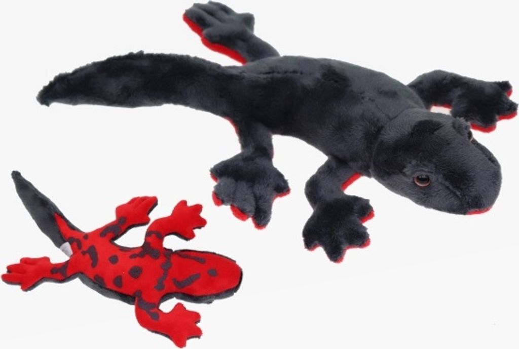 1 Plüschtier Feuerbauchmolch 29 cm, Kuscheltiere Stofftiere Produktbild 