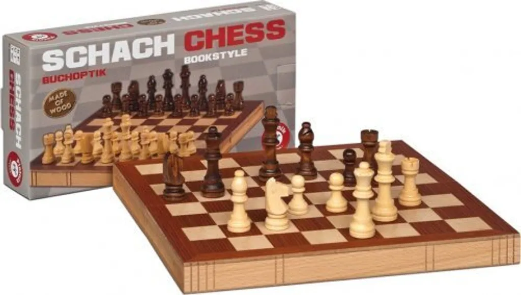 Petit Jeu d'Échecs Piatnik 0 0 0 : Design Ergonomique et Format Mini Noir