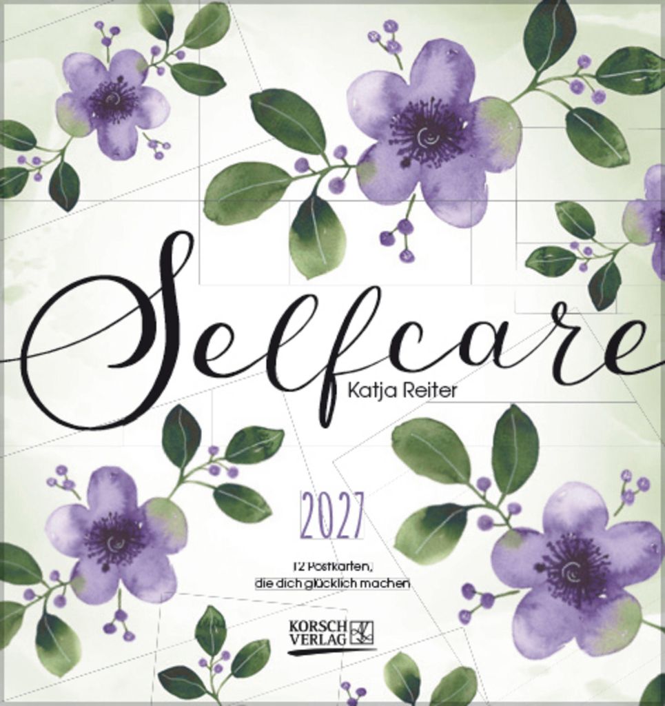 Selfcare 2027: aufstellbarer Postkartenkalender
