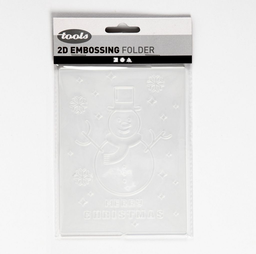 1x Prägeschablone, 11x14x0,2 cm, mit dem Motiv Schneemann 11752