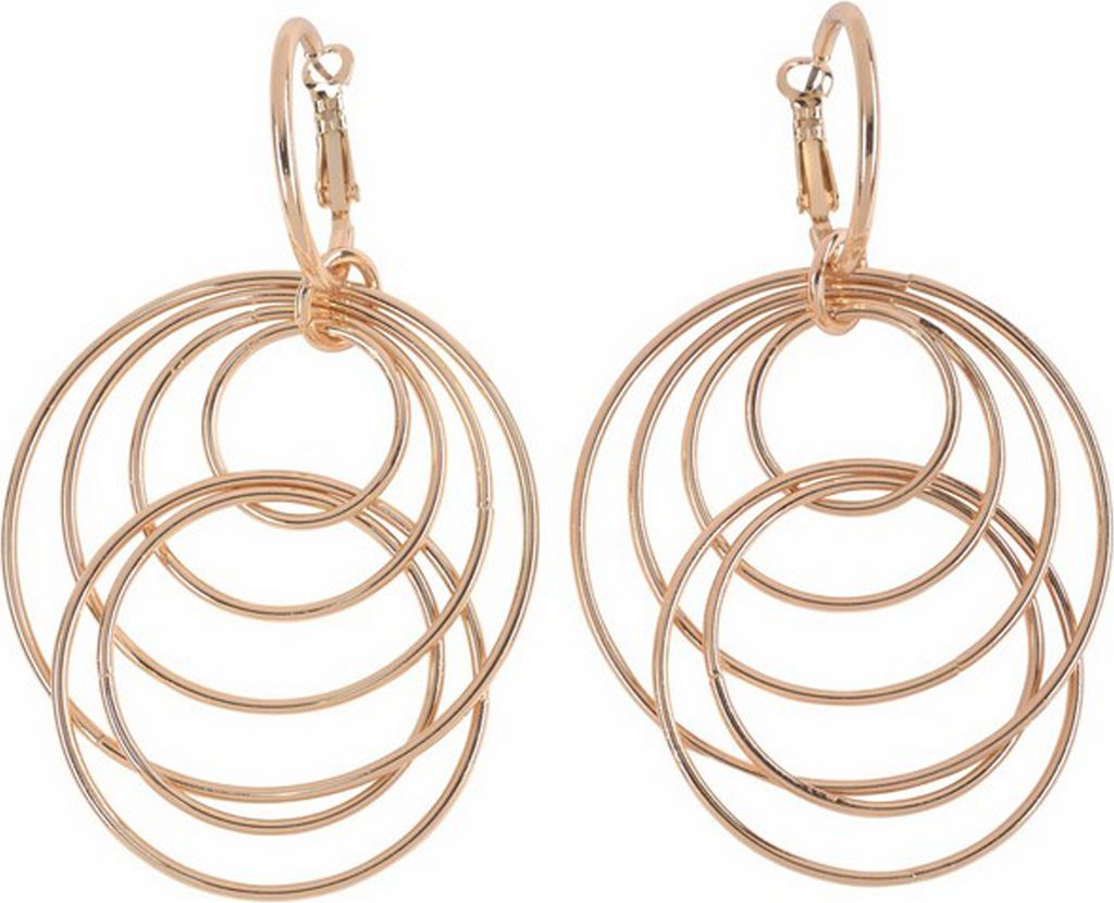 Steuer Modeschmuck Ohrhänger Metall 8,0cm gelb ohne 445030007