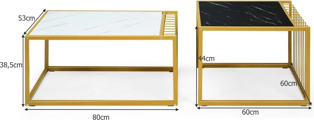 Table d'Appoint Stable et Modulable SETUAL pour Petits Espaces Design - 4