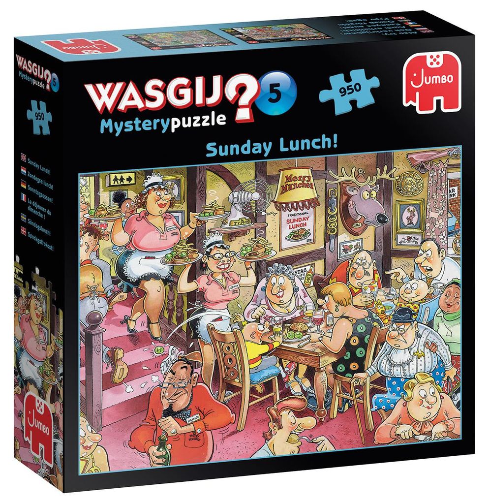 Wasgij Mystery 5 Sonntagsessen  950 Teile Puzzle Produktbild 