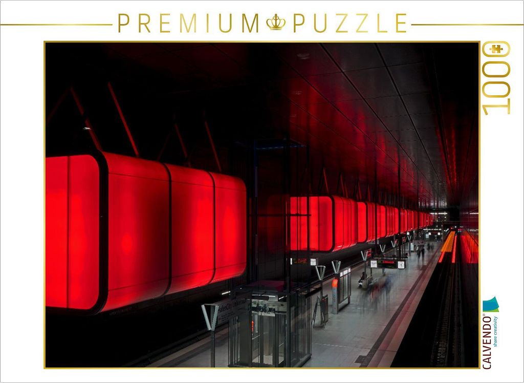 CALVENDO Puzzle U-Bahn | 1000 Teile Lege-Größe 64x48cm Foto-Puzzle für glückliche Stunden