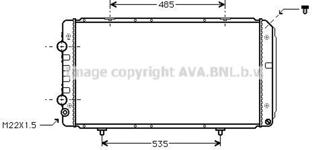 Radiateur Moteur PRASCO PEA2146 pour Ducato et Boxer - Réf OE 1301HS