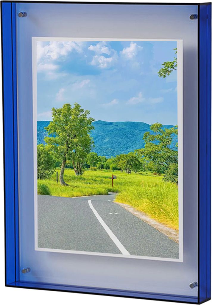 Fotorahmen, lebendiger schwebender Acryl-Bilderrahmen, Schreibtisch-Wandkunstrahmen für die Galerie, Heimbüro-Dekoration