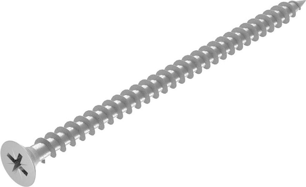 SECCARO Spanplattenschraube 6 x 100 mm, Edelstahl V2A VA A2, Holzschraube mit Vollgewinde, Kreuzschlitz / PZ, 75 Stück