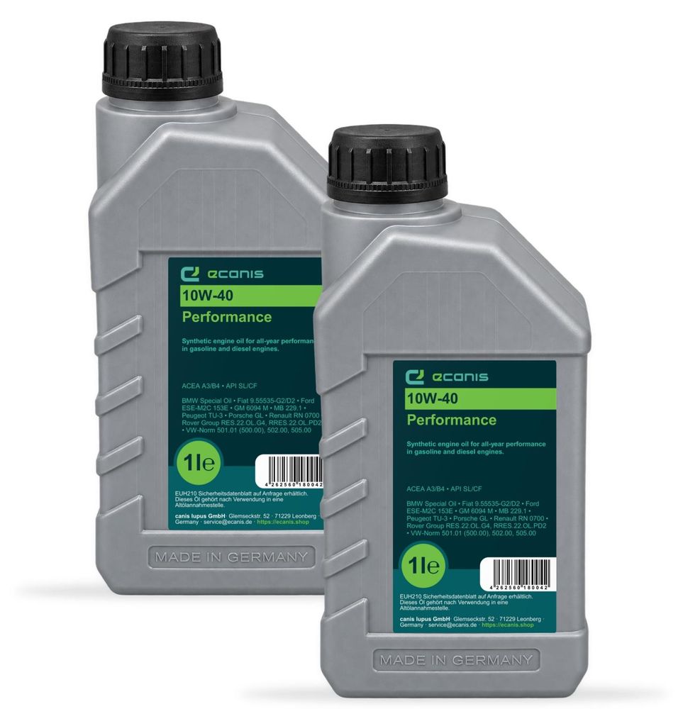 Motoröl Multipack 2x1 Liter 10W-40 A3/B4 SL/CF ECANIS Produktbild 