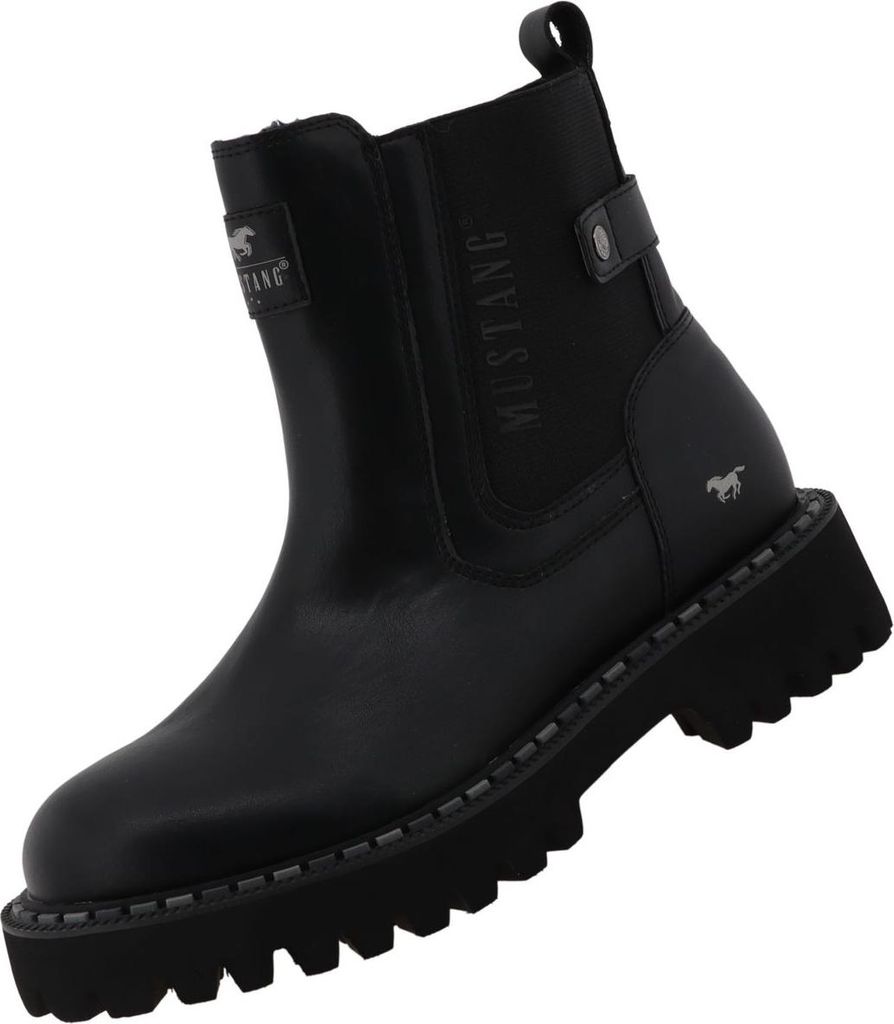 Mustang Damen Elegante Stiefelette 15M0302003 Schwarz
