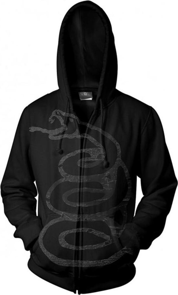 Metallica - "Black Album" Hoodie mit durchgehendem Reißverschluss für Herren/Damen Uni PH1270 (S) (Schwarz)