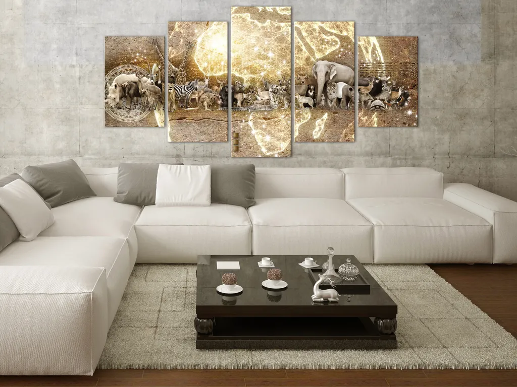 Tableau en verre acrylique Animaux Afrique g-C-0312-k-m Déco Murale Moderne