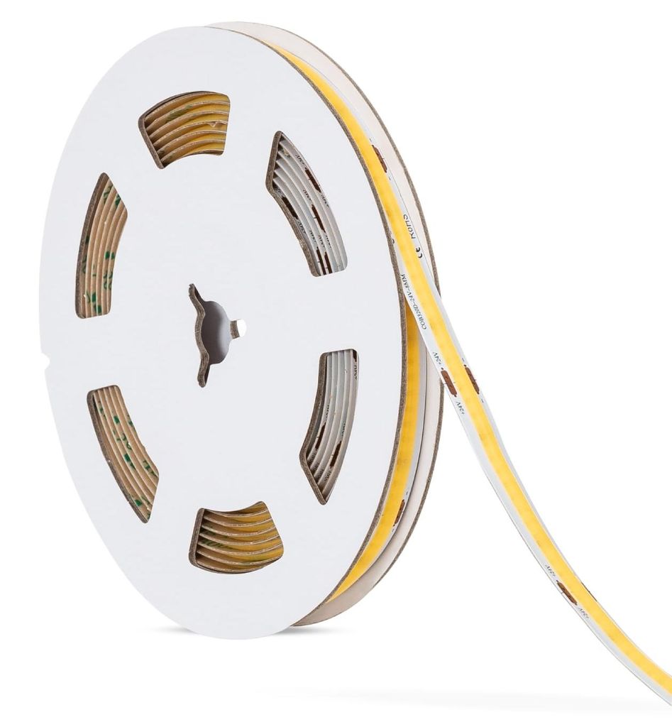 LED-Streifen 24V COB 320 LED/m 5m 10W/m 1000lm/m Breite 8mm Produktbild 