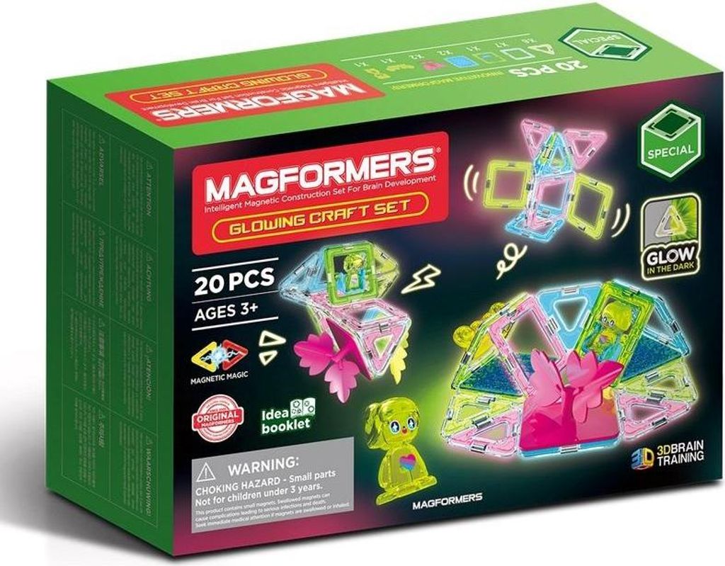 Magformers Leuchtendes Bastelset, 20-teilig Produktbild 