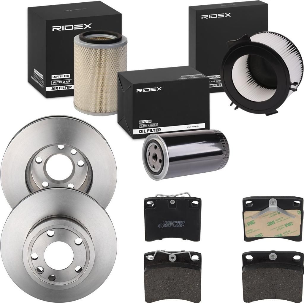 RIDEX Inspektionspaket Filterset für VW Transporter IV Bus (70B, 70C, 7DB, 7DK, 70J, 70K, 7DC, 7DJ) Transporter IV Kastenwagen (70A, 70H, 7DA, 7DH)