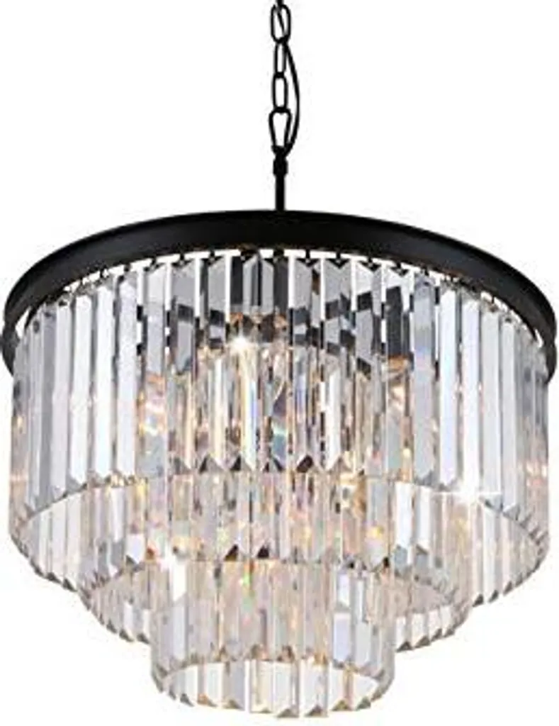 Lustre en cristal Hereford Fall 50 cm - Cascade de lumière et design