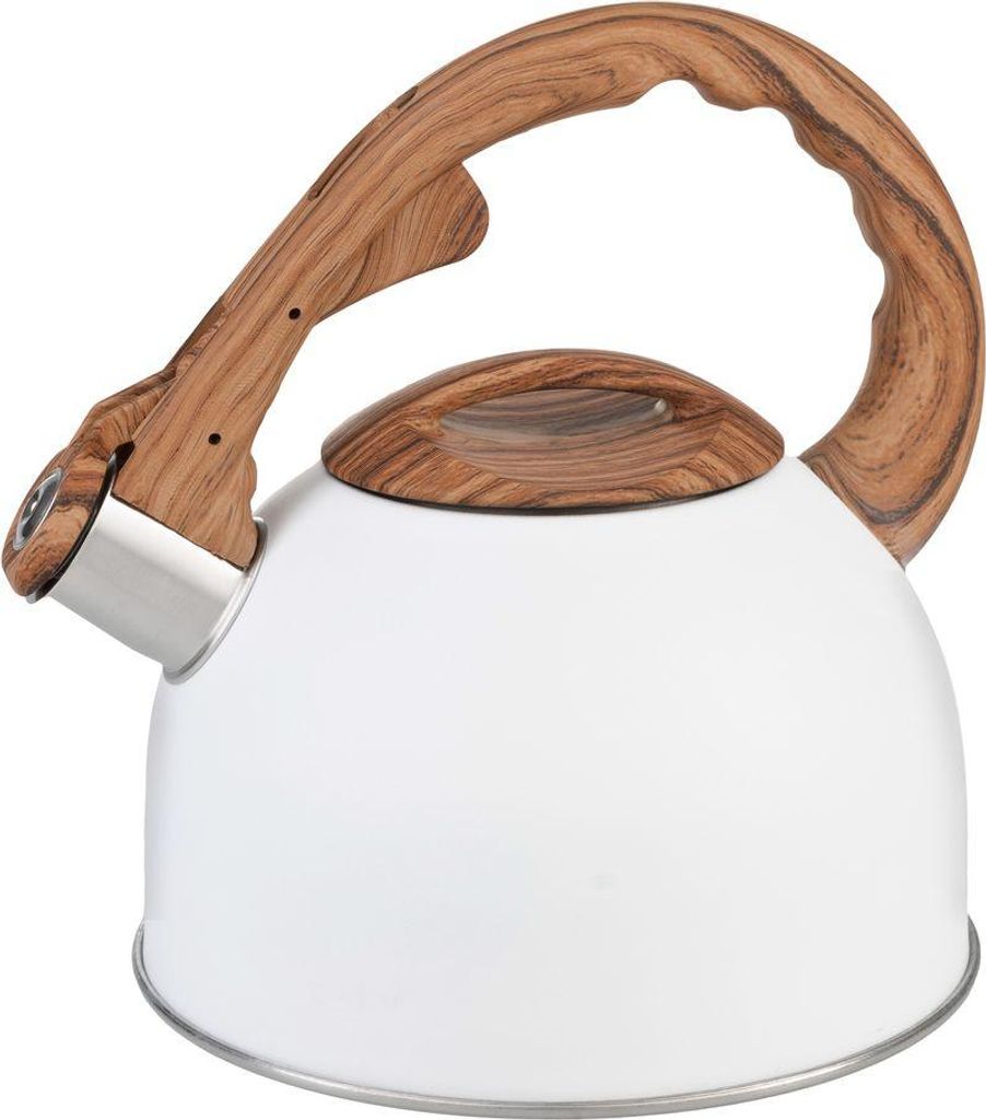 Čajník MagicHome, pískací, biely, 2500 ml Obrázek produktu 