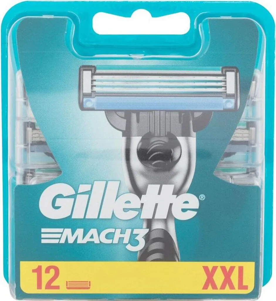 Lame Mach3 Gillette contre le feu du rasage, pack recharge confort 5u
