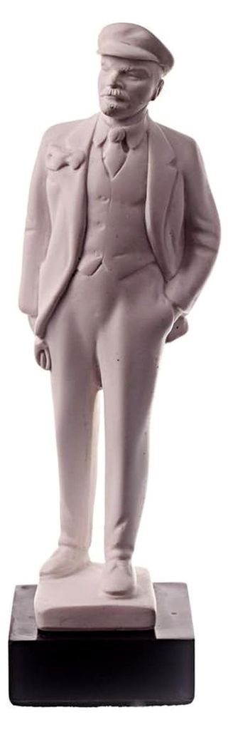 Sowjetischer russischer Leader Wladimir Lenin marmor Büste Statue Skulptur 16 cm