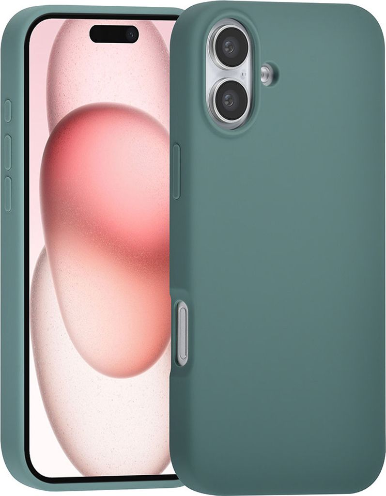 TUNIQ iPhone 16 Plus Back cover case - Premium Liquid silicone - Green