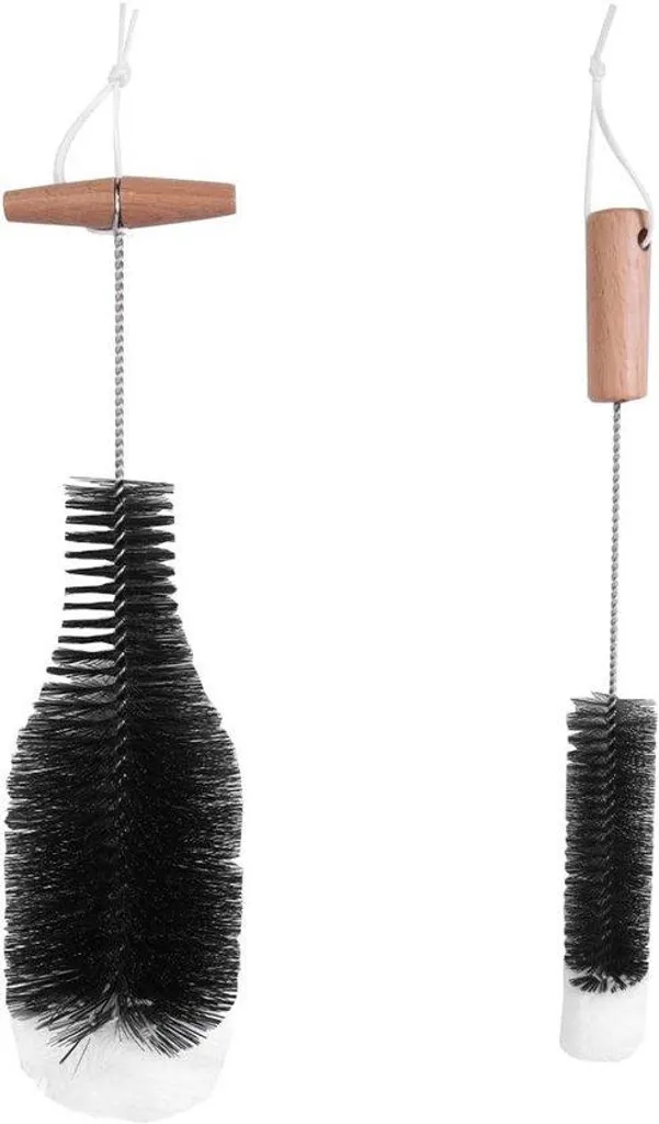 Éclat vert Lot de 2 brosses bouteille 0,6L sans rayures pour gourde verre