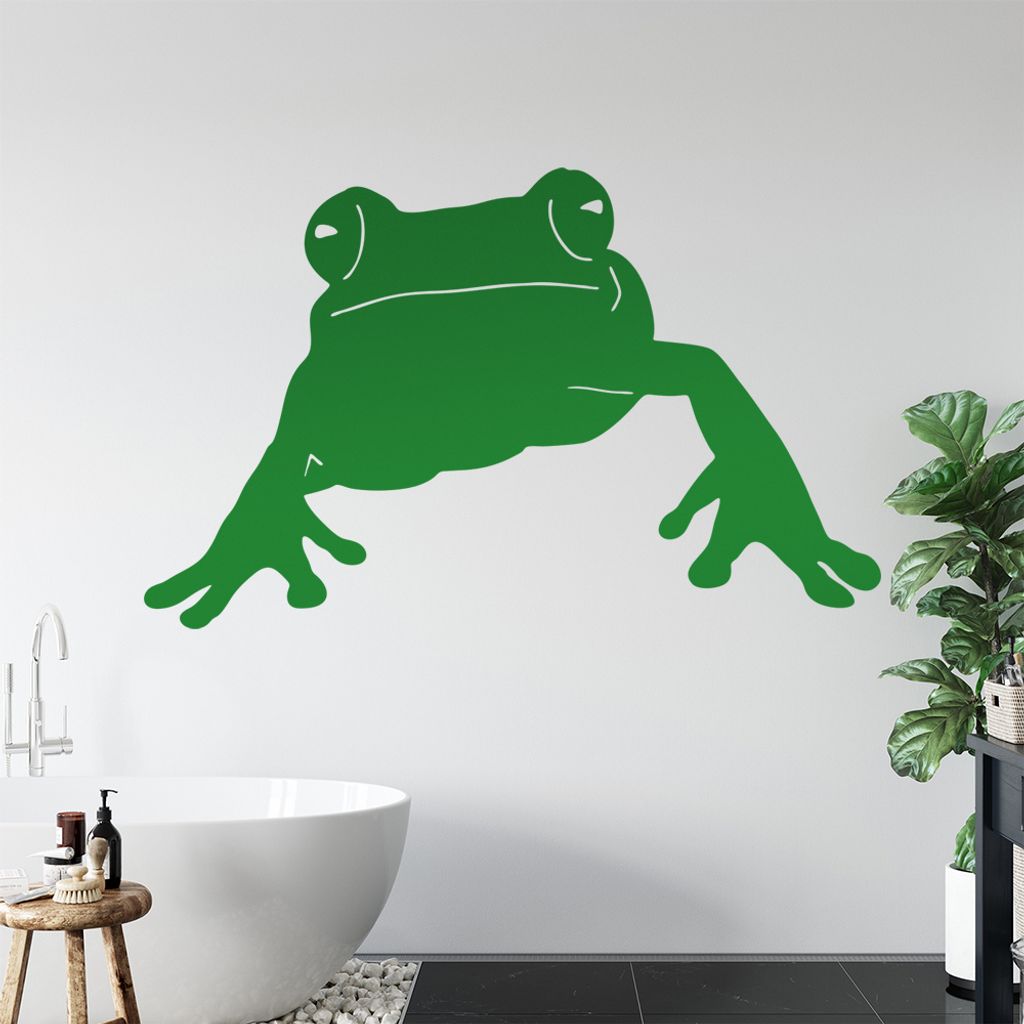 KIWISTAR Frosch - Quak Lurch Wasser Amphibien Wandtattoo in 6 Größen - Wandaufkleber Wall Sticker - Dekoration, Küche, Wohnzimmer, Schlafzimmer,...