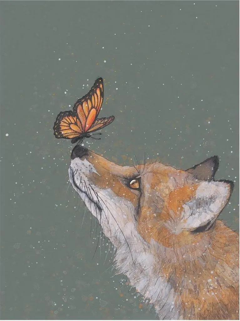 Toile Bev Davies 80x60 cm : Transformez Votre Mur avec The Fox And The Butterfly