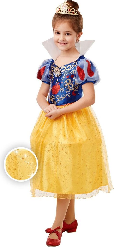 Disney Prinzessin Schneewittchen Glitzerkostüm für Kinder Kindergröße: 98-104