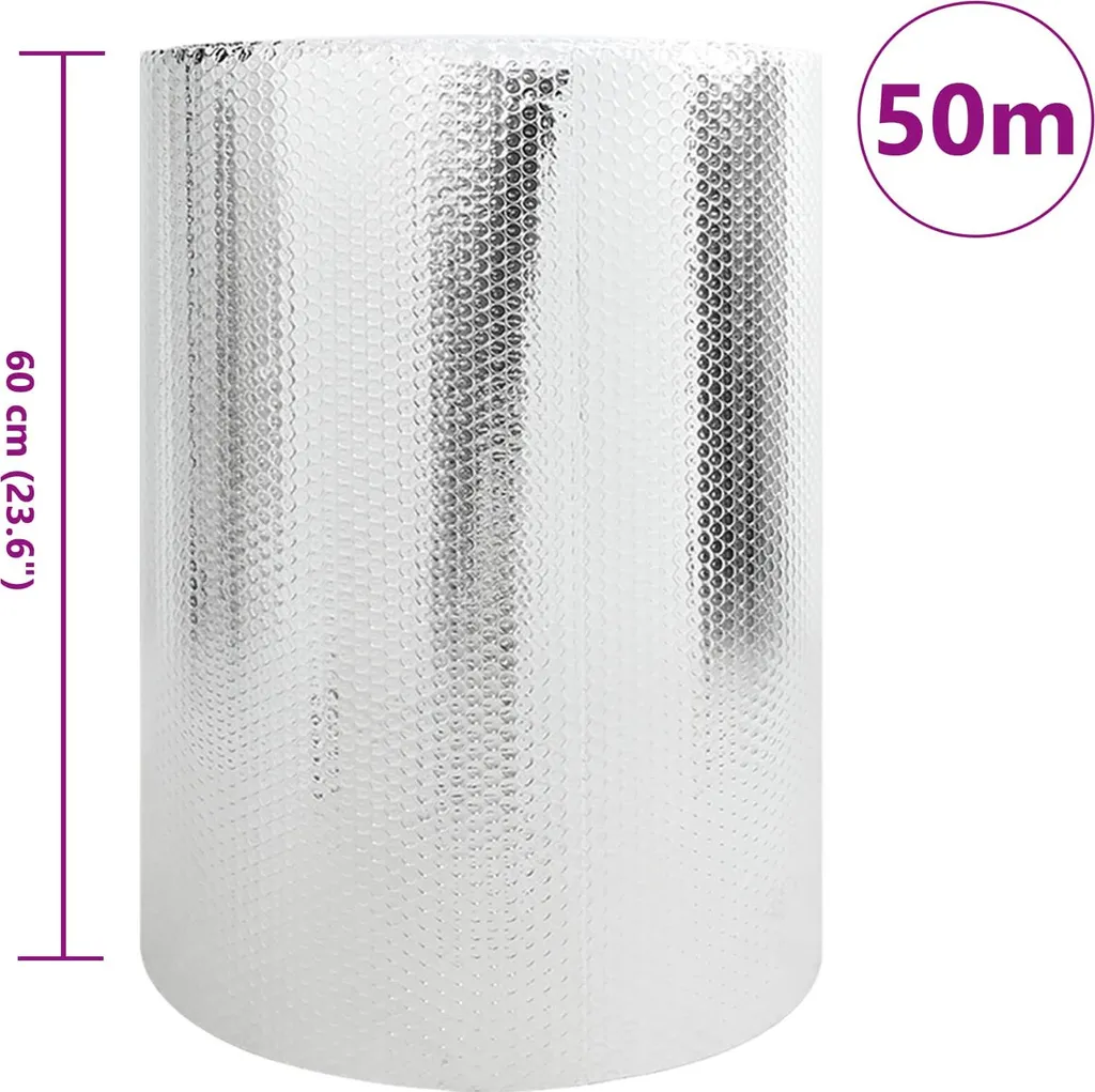 Isolamento Termico Radiatori vidaXL Argento 0,6x50m - Comfort Top