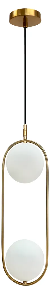 Luminaire suspension Art déco CORDEL pour salle à manger dorée