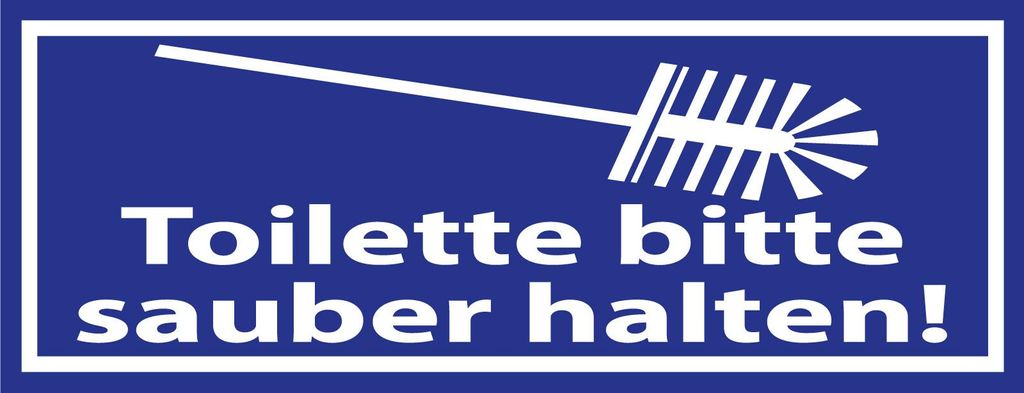 vianmo Holzschild 10x27 cm Toilette bitte sauber halten