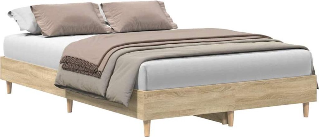 vidaXL Rám postele bez matrace Sonoma dub 120x190 cm Obrázek produktu 