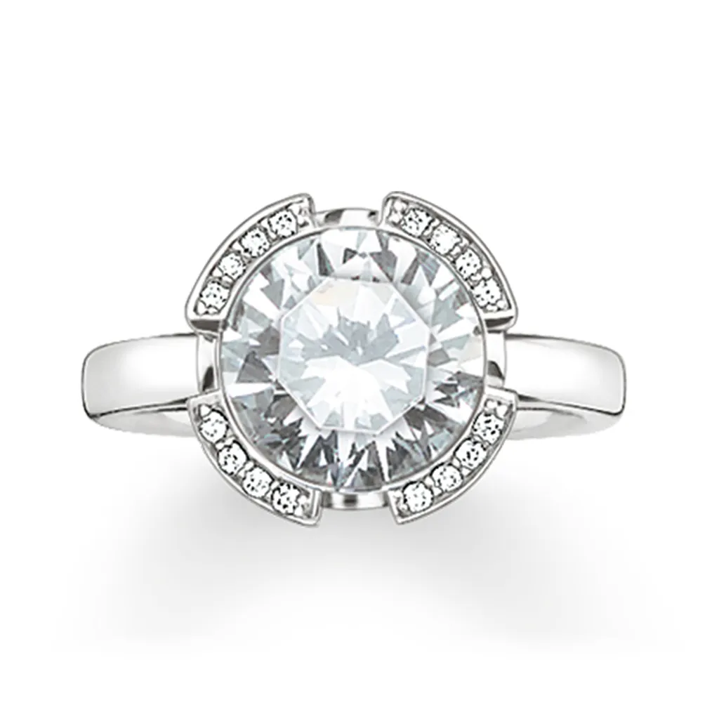 Bague Femme en Argent Sterling 925 Thomas Sabo TR2038-051-14 Taille 54