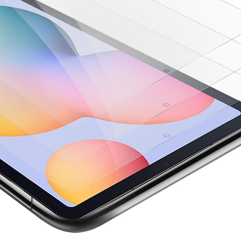Cadorabo 3x Panzer Folie für Samsung Galaxy Tab S6 LITE (10.4 Zoll) in Transparent Tablet Schutzfolie Tempered