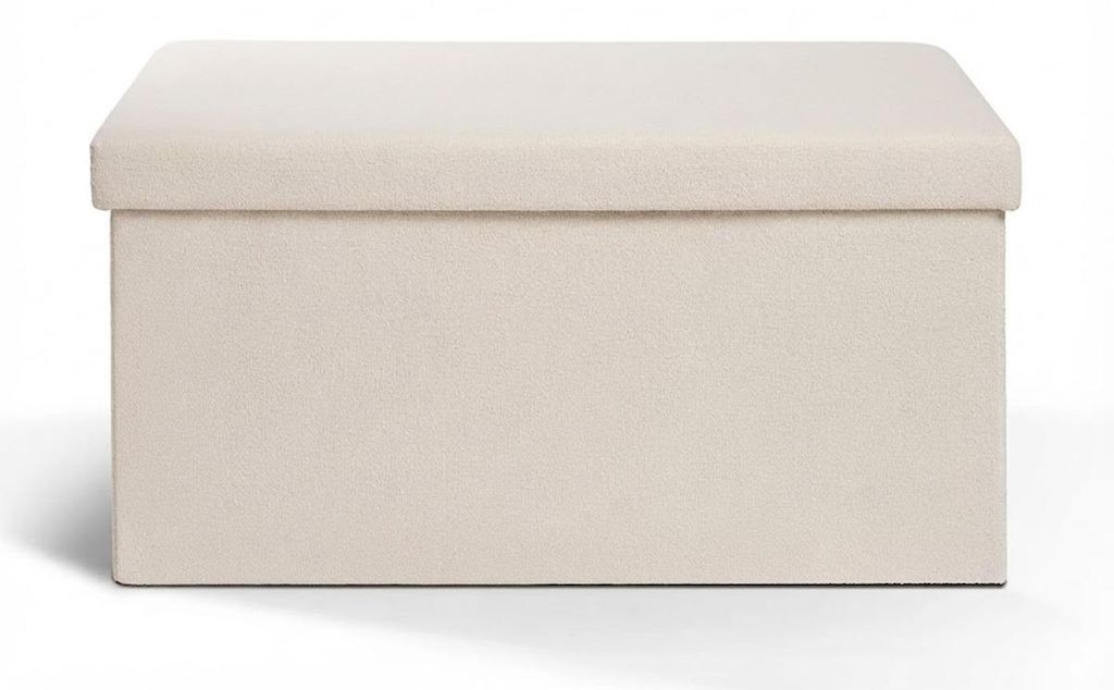 Everbrent Laleni Sitzbank Ottoman Zisa 76x38x38cm Bouclé Produktbild 
