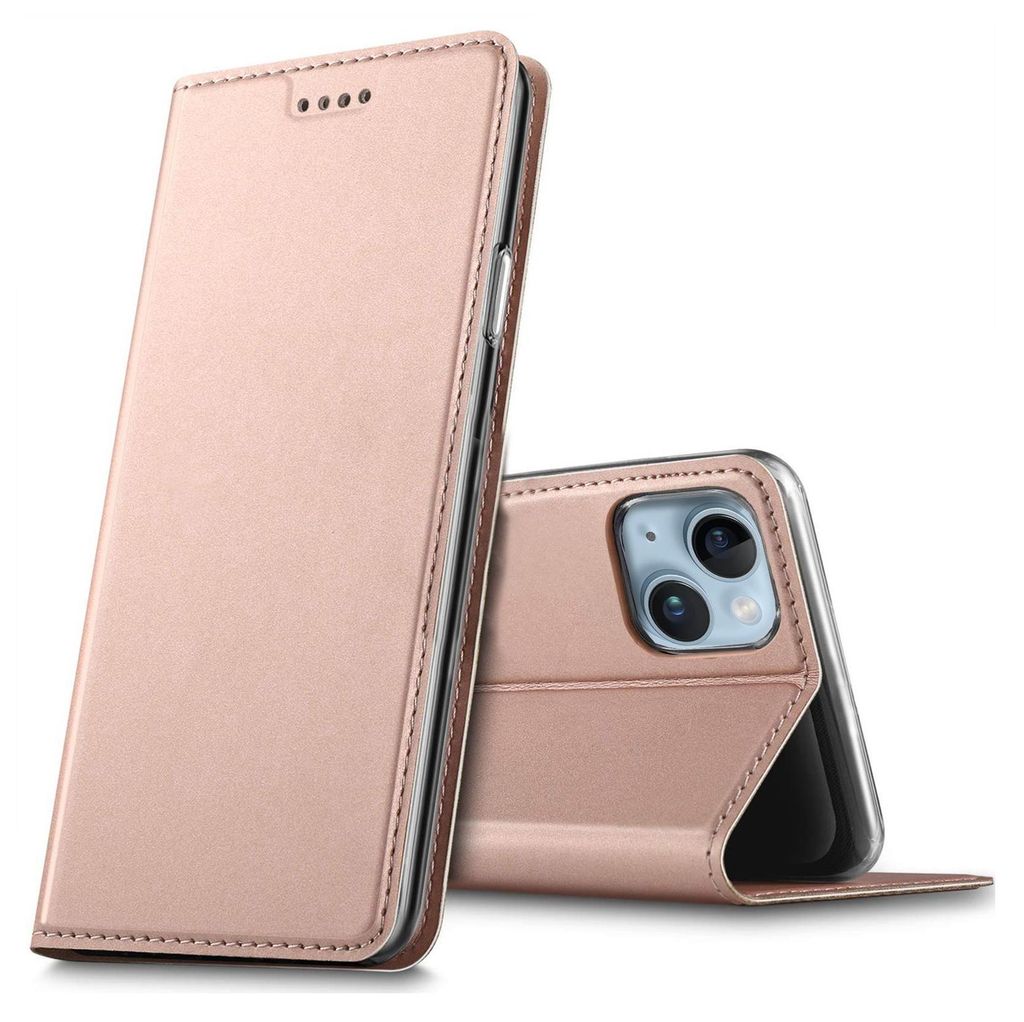 Handy Hülle Apple iPhone 15 Book Case Schutzhülle Tasche Slim Flip Cover Etui