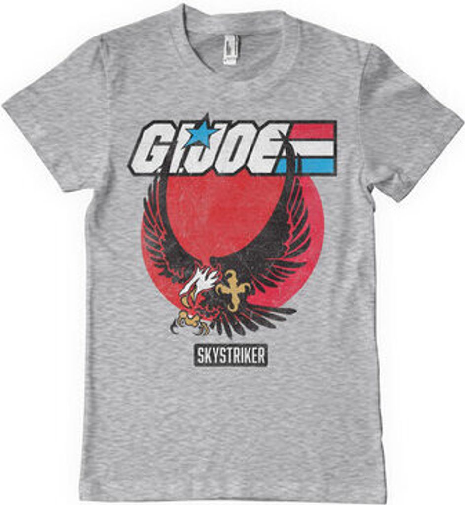 G.I. Joe - Skystriker Distressed T-Shirt - Large - HeatherGrey