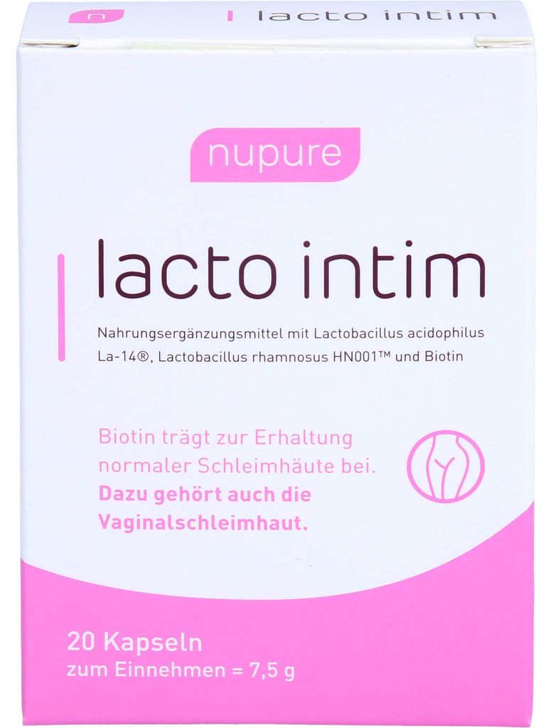 Nupure lacto intim Kapseln oral Probiotikum bei Produktbild 