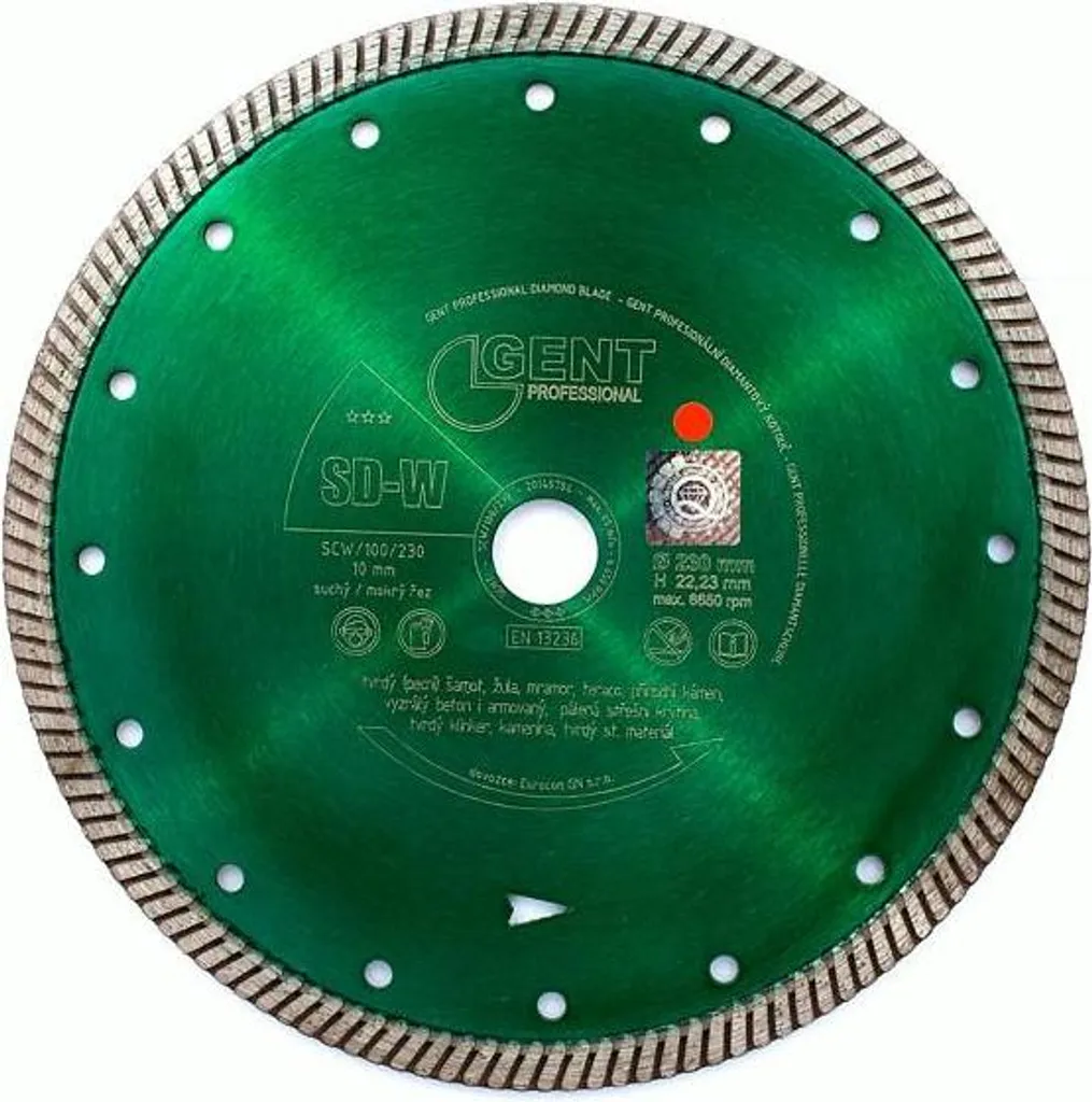 Disco Diamantato Turbo GENT per Pietra e Argilla - Taglio Professionale