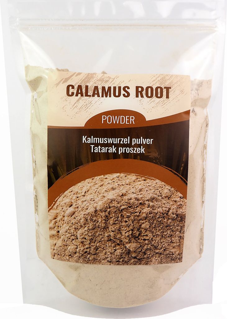 Kalmuswurzelpulver, Kalmuswurzel gemahlen, Kalmuspulver, fein ausgesiebt, aus Europa, Acorus calamus, Kalamus, 900G