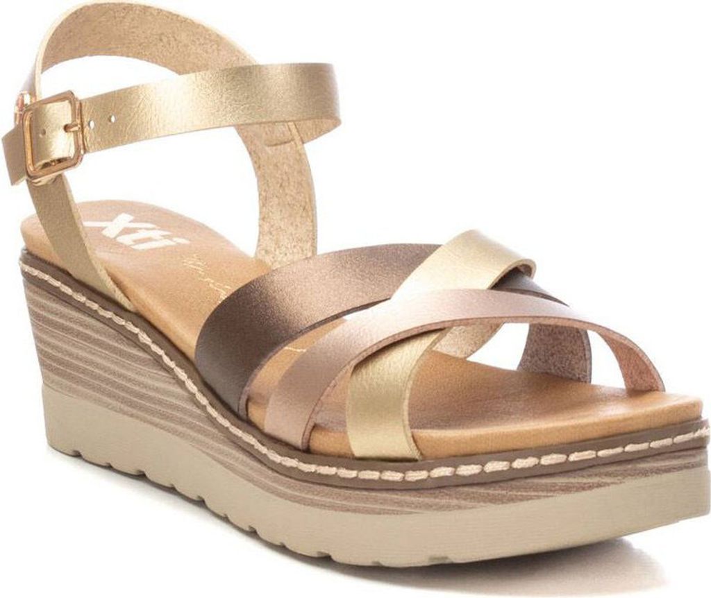 Xti 142853 Keilsandalen Golden EU 36 Frau Golden EU 36