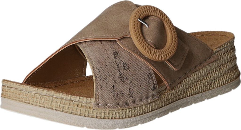Scarbella Damen-Pantolette Braun-Beige, Farbe:braun, EU Größe:42