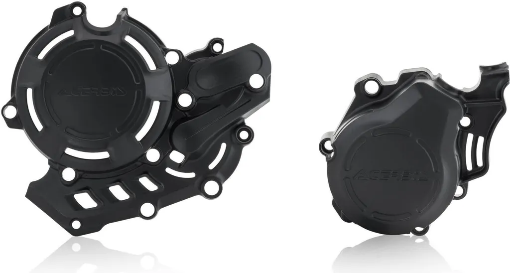 Acerbis Protections d'Embrayage et d'Allumage Noirs pour KTM Husqvarna