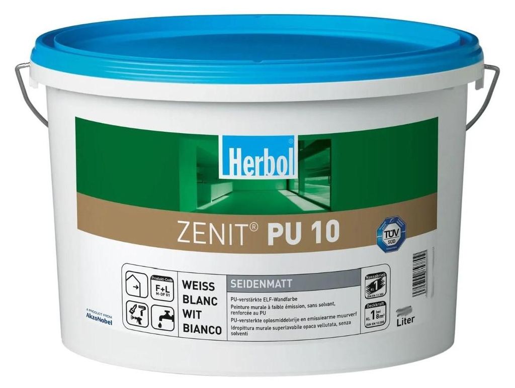 5L Herbol Zenit Polyurethan10 Airless weiss seidenmatt Produktbild 